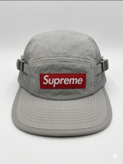 Supreme Mesh Pocket Camp Cap "Silver"