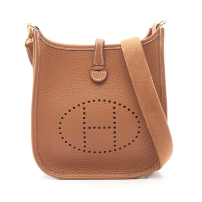 エルメス HERMES エヴリンTPM アマゾン ショルダーバッグ バッグ レザー トリヨンクレマンス トリヨンクレマンス ゴールド レディース ブラウン系 【中古】