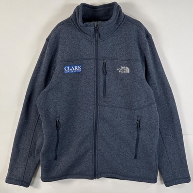 古着 ザ・ノースフェイス THE NORTH FACE フリースジャケット ベターセータータイプ 刺繍ロゴ ビッグサイズ XL ネイビー メンズ