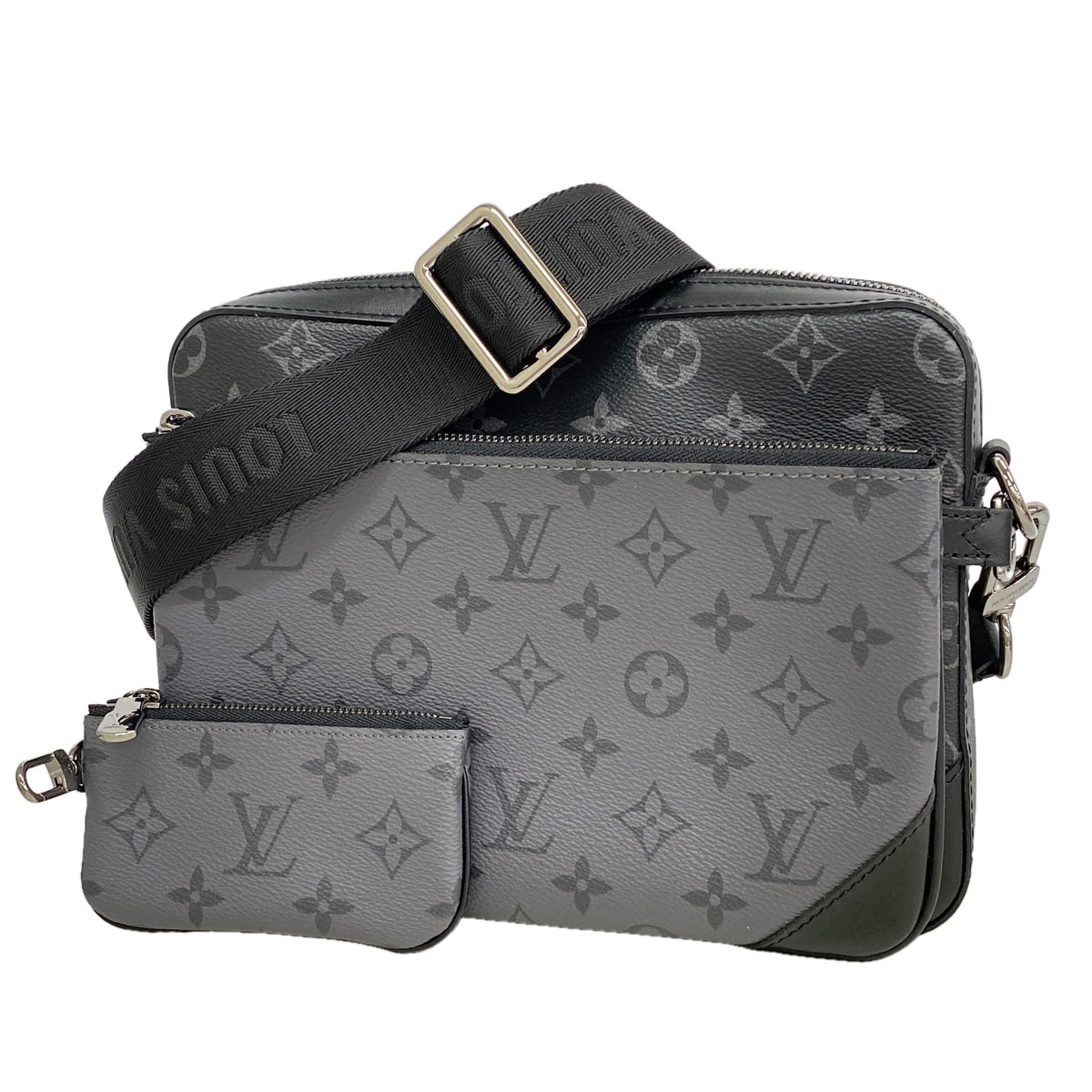Louis Vuitton グレー ショルダーバッグ B (目立った傷や汚れなし)】【6hb0846】ルイヴィトン ショルダーバッグ