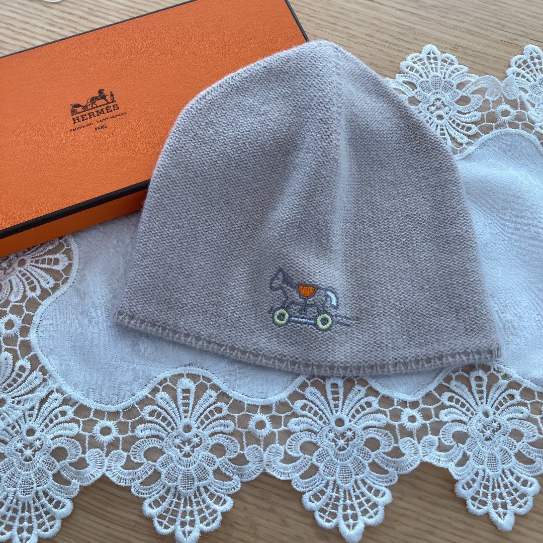 HERMESベビーキャップ