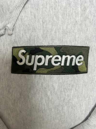 Supreme Box Logo Hooded Sweatshirt "Ash Grey" (23FW)