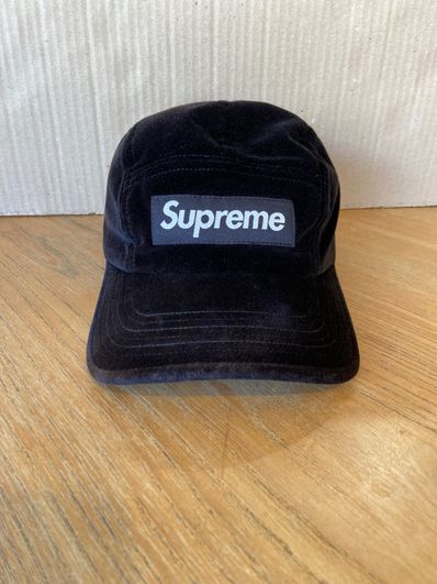 Supreme Velvet Camp Cap "Black"