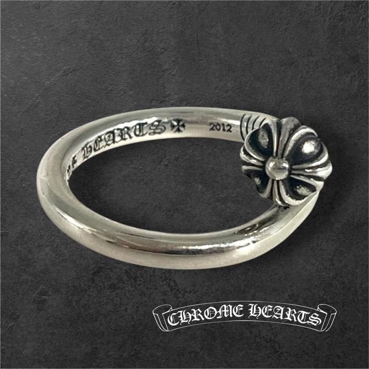 Chrome Hearts Nail Ring w/ Cross Ball "Silver"