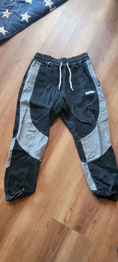 SAPEur DENIM TRACK PANTS "Black"