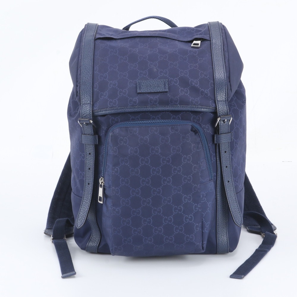 ■美品 グッチ GG ナイロン 387071 リュックサック