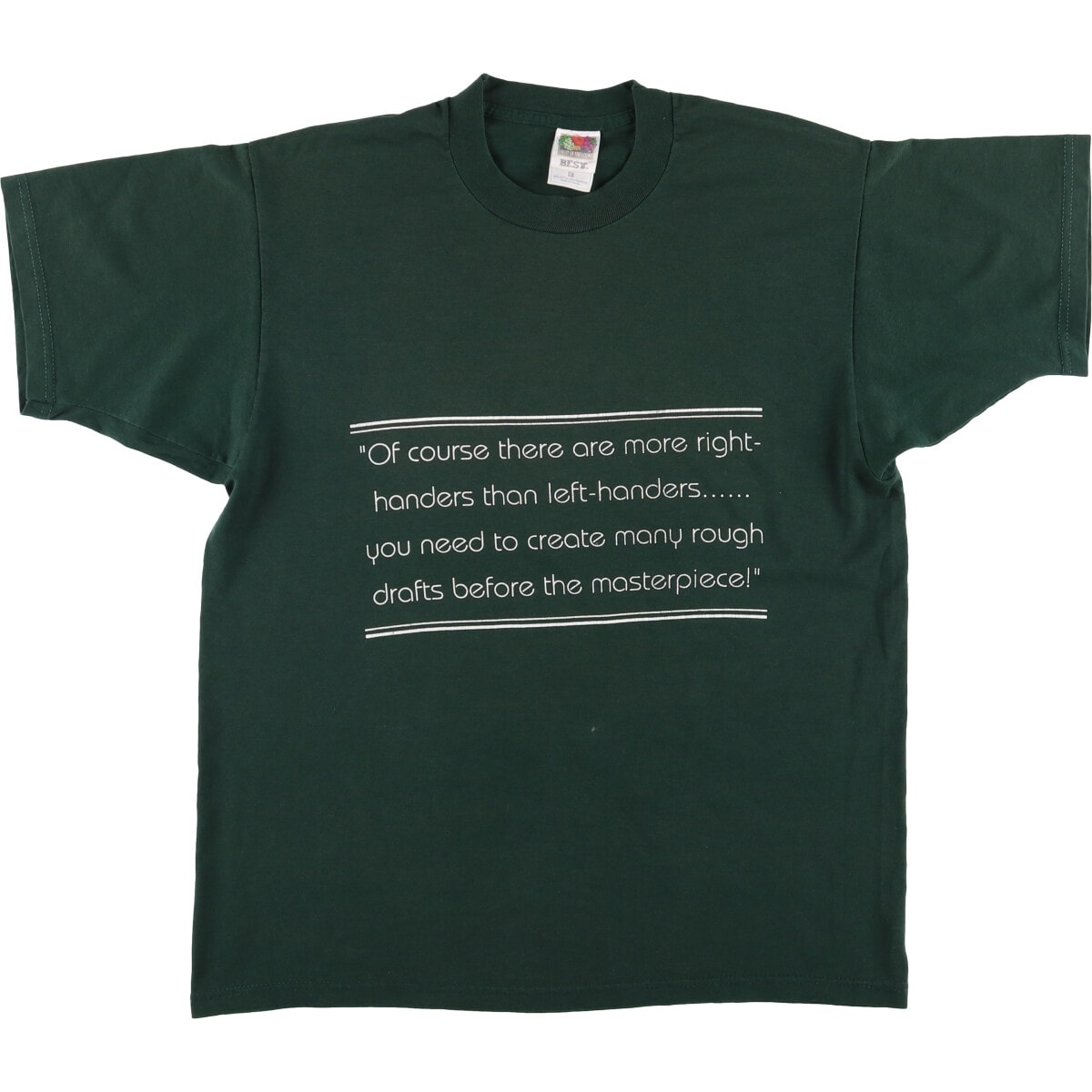 古着 フルーツオブザルーム FRUIT OF THE LOOM BEST メッセージプリントTシャツ メンズL相当/eaa585046