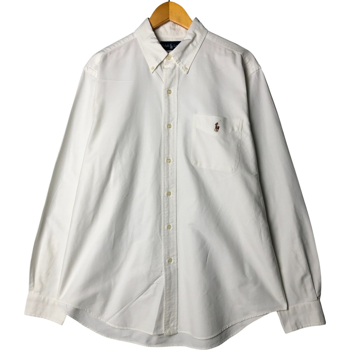 古着 ラルフローレン Ralph Lauren CLASSIC FIT クラシックフィット 長袖 ボタンダウンシャツ メンズL相当/eaa584292
