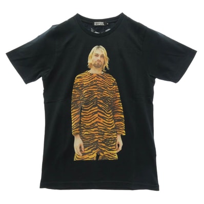 HYSTERIC GLAMOUR ヒステリックグラマー 4CT-5192-15C Kurt Cobain カートコバーン グラフィック プリント Tシャツ ブラック系 M【新古品】【未使用】【中古】