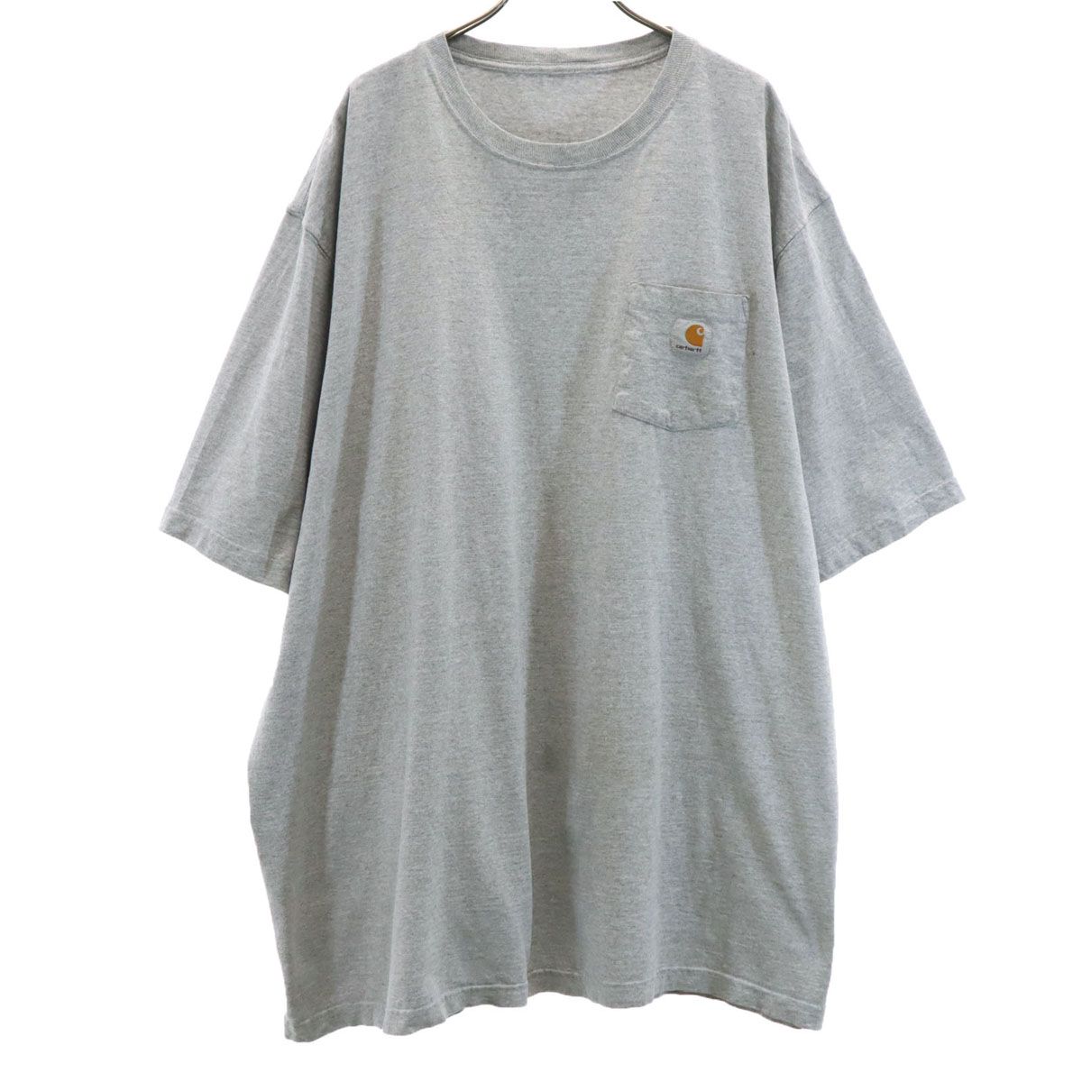 Carhartt カーハート K87 半袖 Tシャツ グレー 無地 ポケT ビッグサイズ