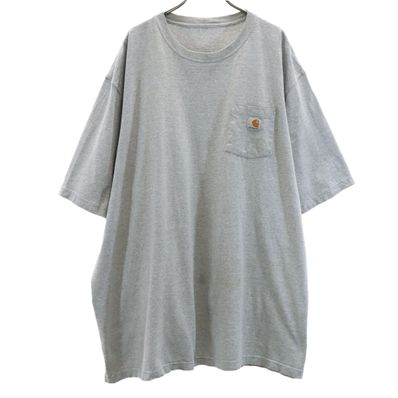 Carhartt カーハート K87 半袖 Tシャツ グレー 無地 ポケT ビッグサイズ