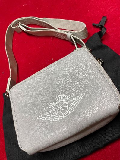 Dior x Air Jordan Wings Messenger Bag "Grey"