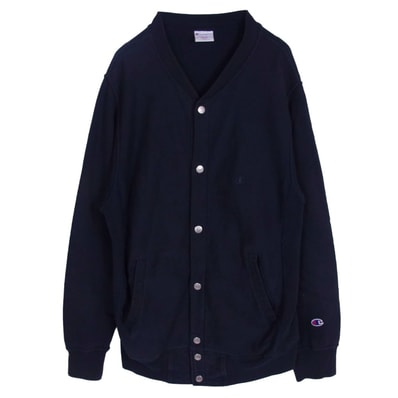 Champion チャンピオン ブルゾン C8-N016R リバースウィーブ スウェット スナップジャケット ブルゾン ダークネイビー系 L【中古】