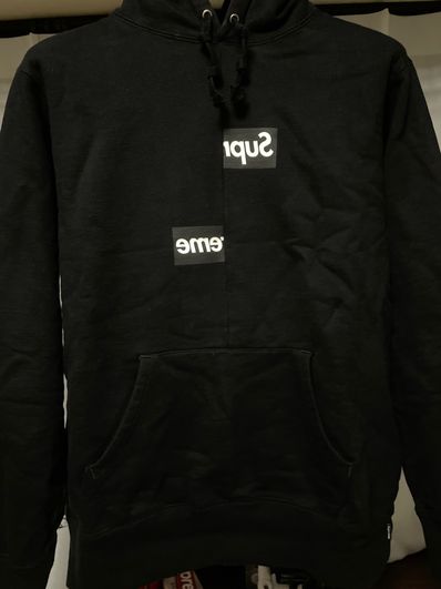 Supreme / Comme des Garçons SHIRT® Split Box Logo Hooded Sweatshirt "Black"