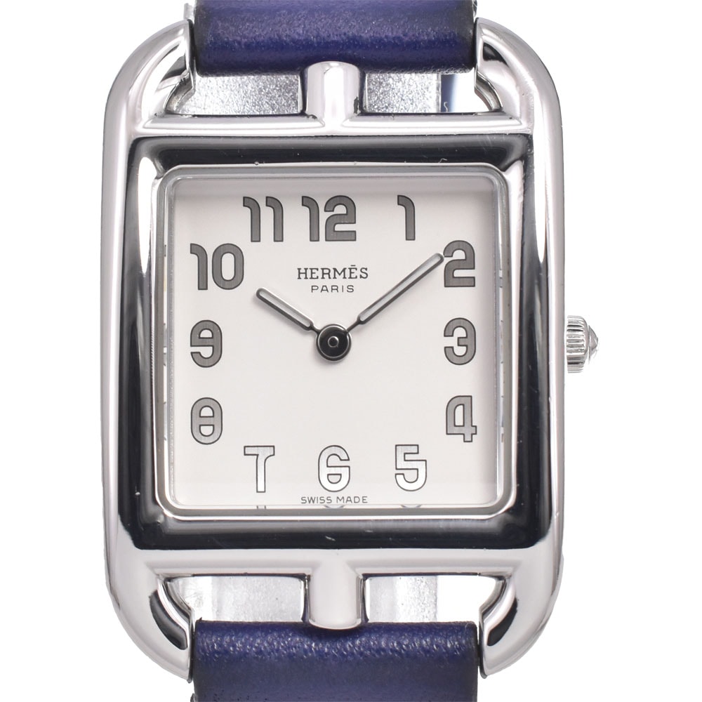 エルメス HERMES CC1.210 ケープコッド シルバー クォーツ レディース 良品 腕時計 J#150042