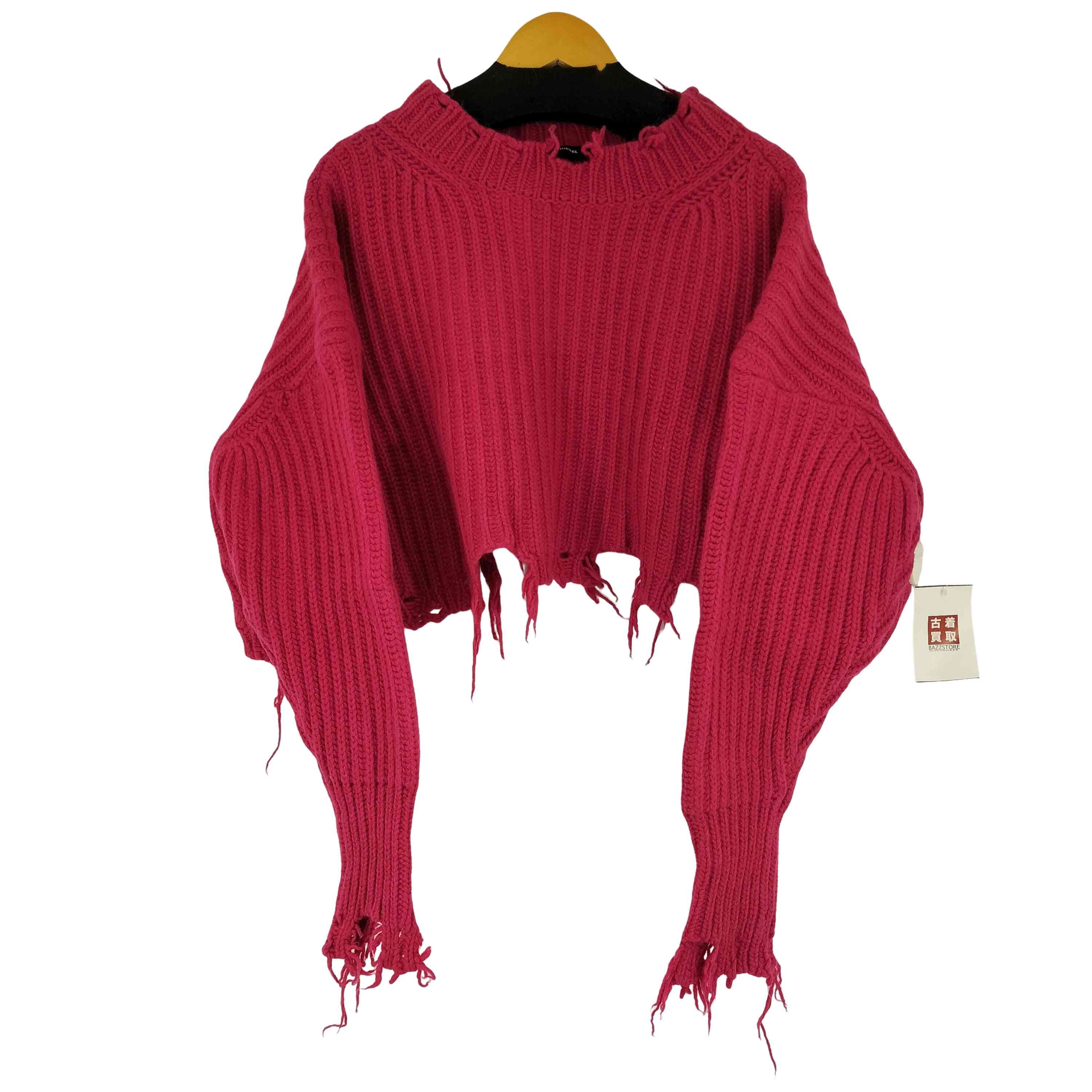 クロップドデストロイ ニットセーター【1141793723147】