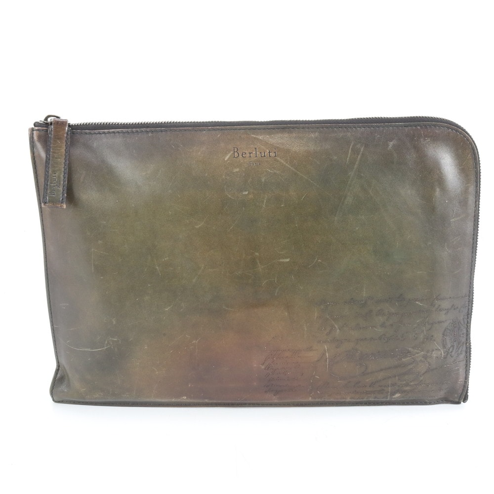 ■極美品 ベルルッティ カリグラフィ ニノ GMセカンドバッグ レザー