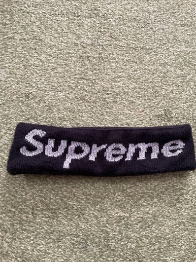 Supreme / New Era® Big Logo Headband "Black"
