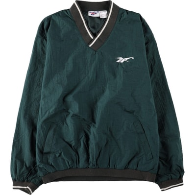 古着 90年代 リーボック Reebok Vネック ナイロンプルオーバー メンズM相当 ヴィンテージ/eaa665540