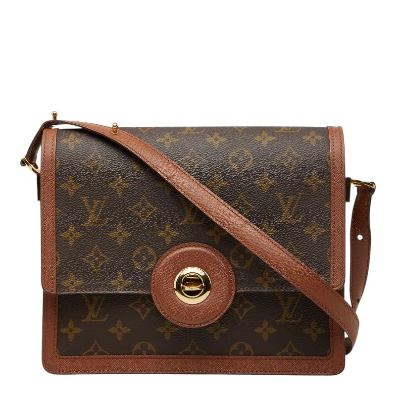 ルイ ヴィトン モノグラム ラスパイユ 斜め掛け ショルダーバッグ M51372 ブラウン PVC レザー レディース LOUIS VUITTON 【中古】