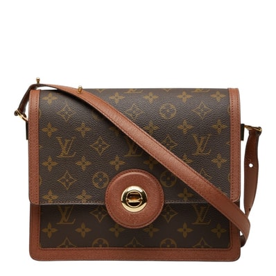 ルイ ヴィトン モノグラム ラスパイユ 斜め掛け ショルダーバッグ M51372 ブラウン PVC レザー レディース LOUIS VUITTON 【中古】