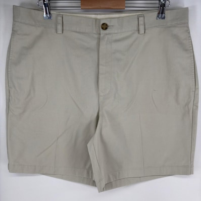古着 エルエルビーン L.L.Bean パンツ チノ ショーツ ハーフパンツ ジッパーフライ アウトドア 半ズボン w37 グレー系 メンズ