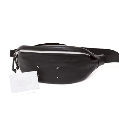 【極品】メゾンマルジェラ S55WB0010 レザー ボディバッグ バムバッグ