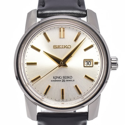 セイコー SEIKO SDKA003/6L35-00F0 キングセイコー 復刻デザイン限定モデル シルバー 自動巻き メンズ 箱・保証書付き 腕時計 M#148576