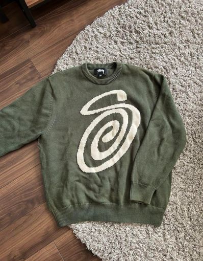 Stussy CURLY S SWEATER "Green"