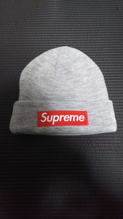 Supreme Box Logo Beanie "Grey" (18FW)