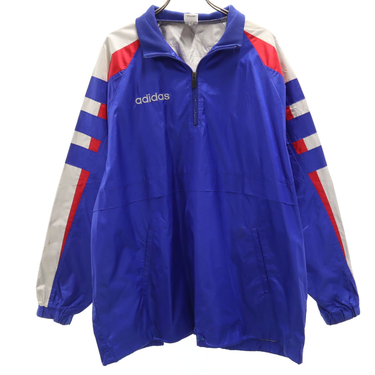 adidas アディダス 80s ヴィンテージ ハーフジップ ウインドブレーカー O-XO レッド デサント プルオーバー
