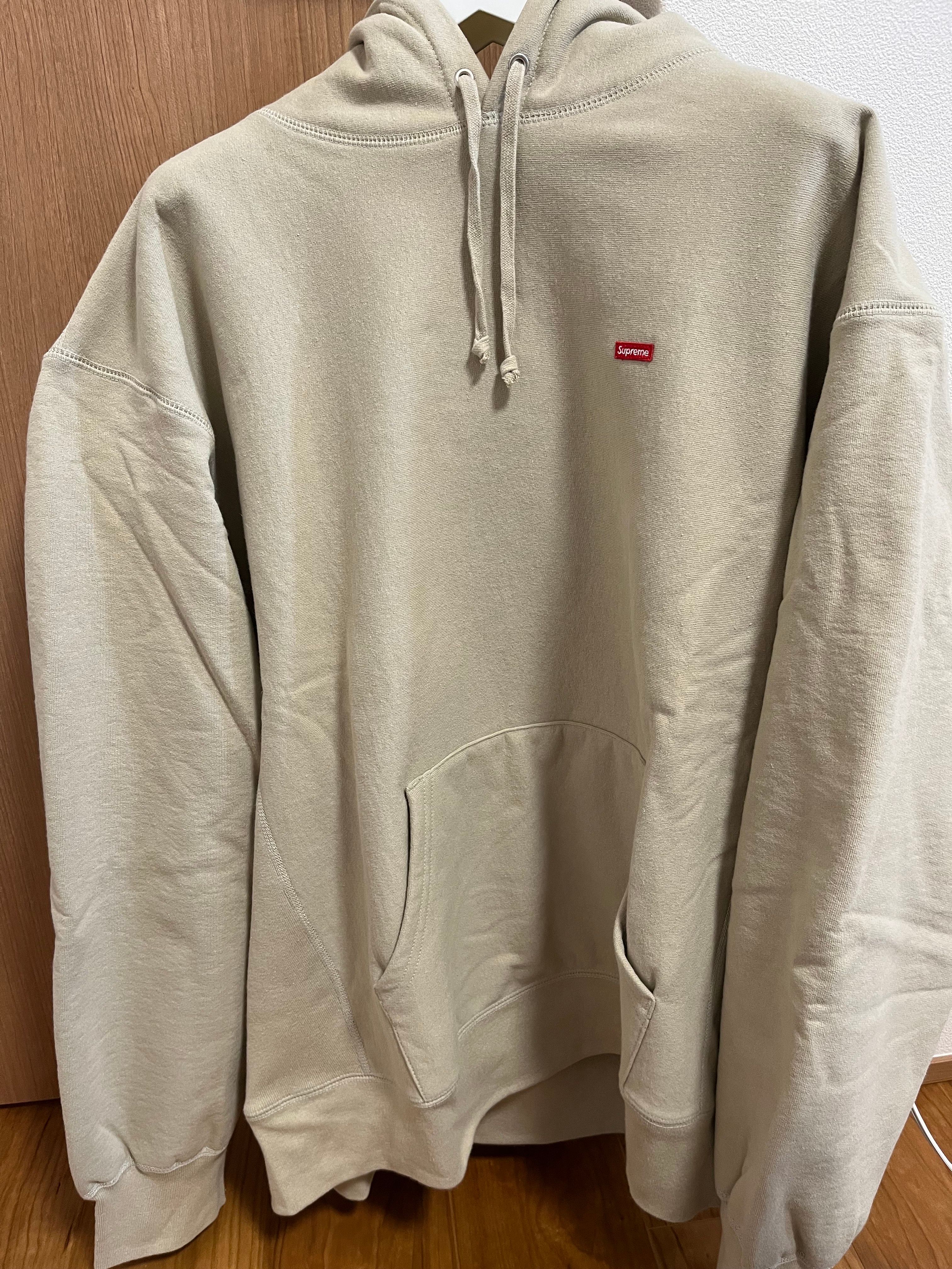 Supreme Small Box Hooded Sweatshirt "Taupe" (21FW)