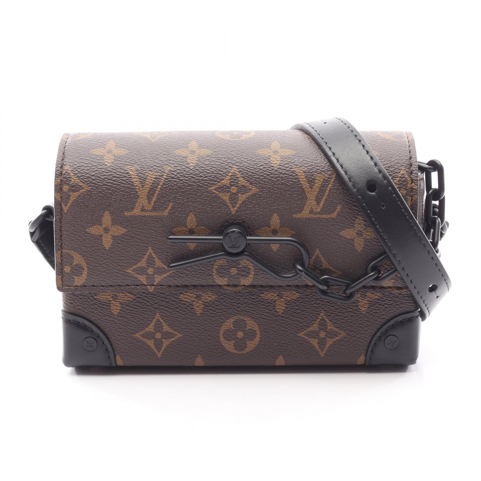 ルイ・ヴィトン LOUIS VUITTON スティーマー ウェアラブル ウォレット ショルダーバッグ バッグ PVCコーティングキャンバス レザー モノグラム・マカサー メンズ ブラウン系 / ブラック系 M83613 【中古】