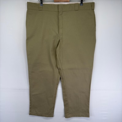 古着 ディッキーズ Dickies パンツ ワークパンツ チノパン スラックス 874 ジッパーフライ ストレート w42 L29 ベージュ系 メンズ