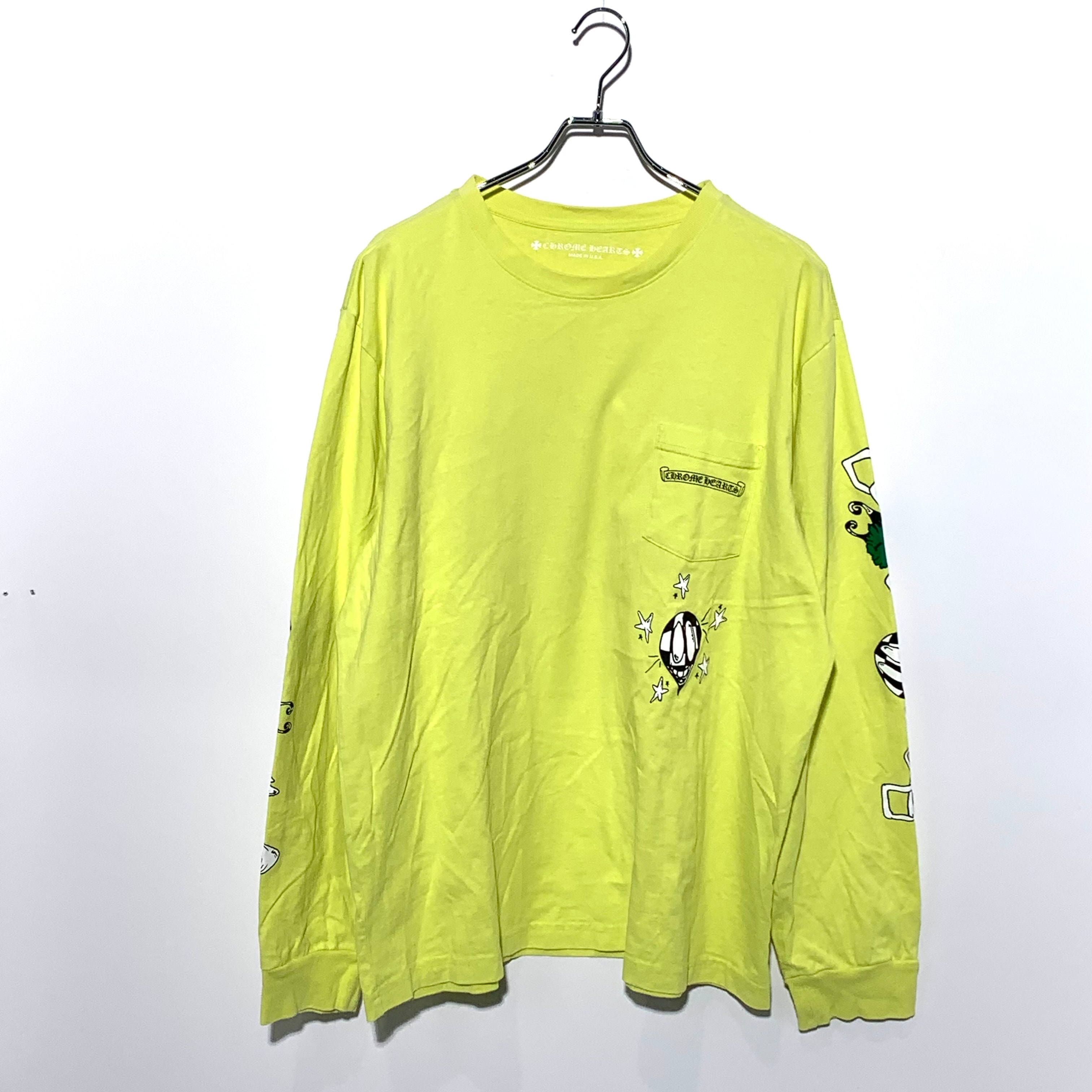 Chrome Hearts Matty Boy Link L/S T-Shirt "Lime Green"