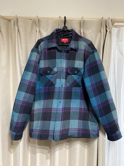 Supreme Quilted Flannel Shirt "Teal"