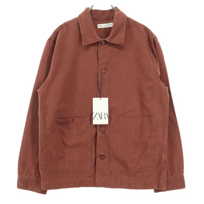 ZARA ザラ 長袖 コットンジャケット 11-12 レッド系
