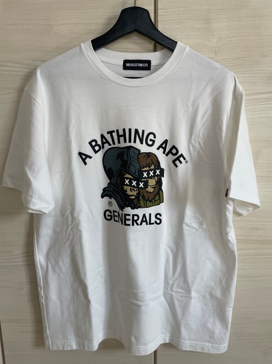 A BATHING APE x GOD SELECTION XXX General Tee "White"