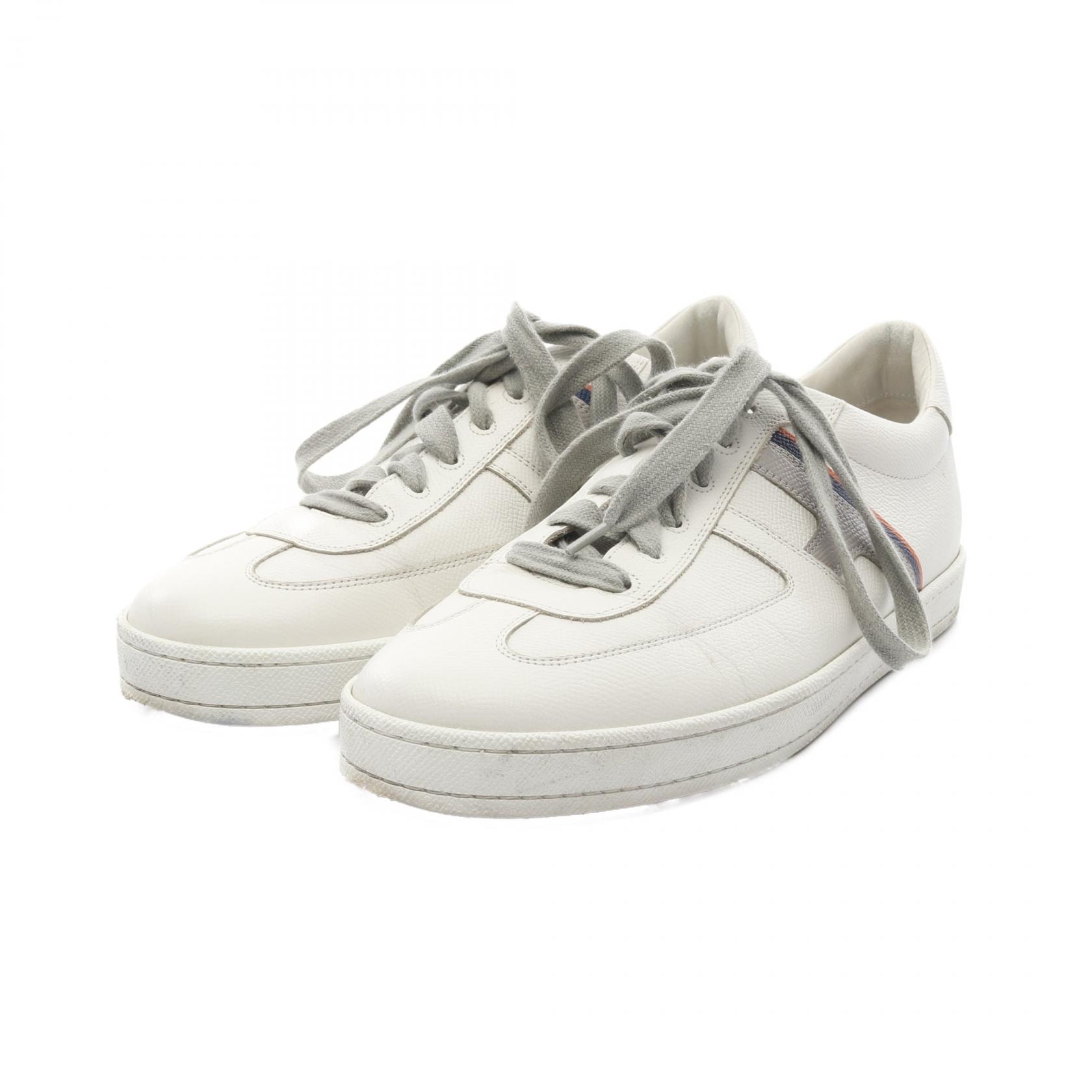 エルメス HERMES ブーメラン スニーカー 靴 レザー ホワイト メンズ ホワイト系 / グレー系 【中古】