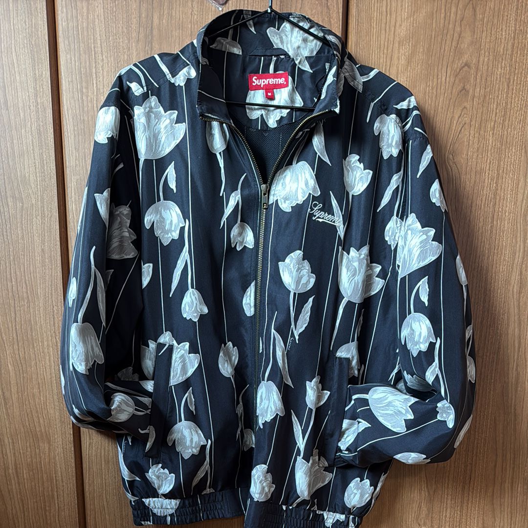 Supreme Floral Silk Track Jacket "Black"