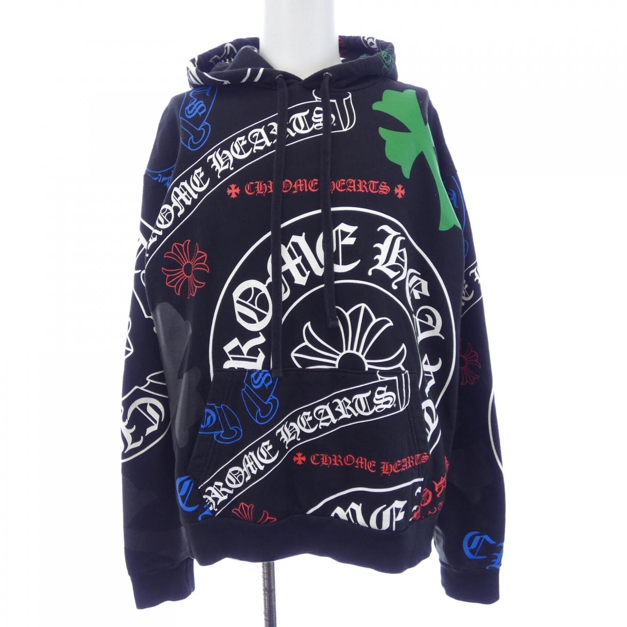 Chrome Hearts Stencil Pattern Print Hoodie Online Exclusive "Black/Multi Color"