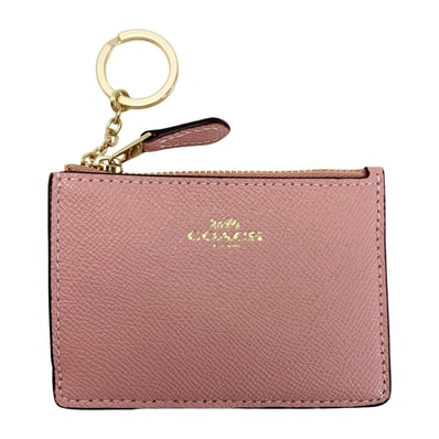 COACH コーチ フラグメントケース コインケース F12186 ピンク キーリング付き