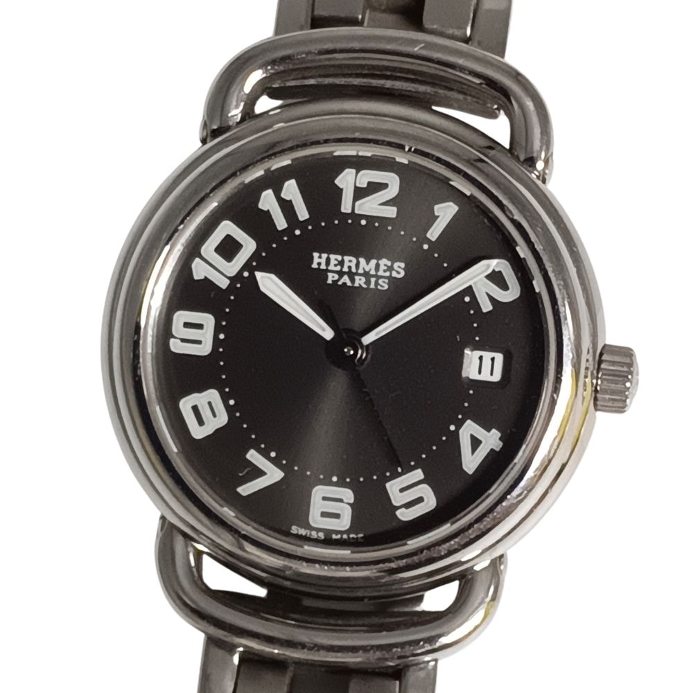 HERMES エルメス プルマン デイト クォーツ レディース 腕時計 C1323