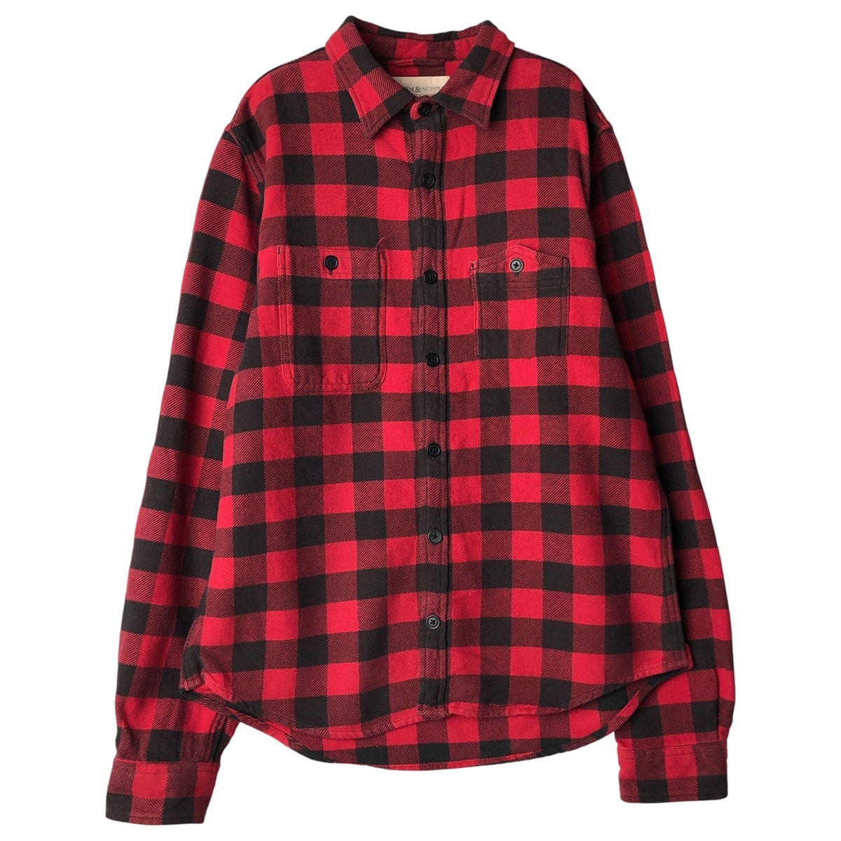 古着 ラルフローレン Ralph Lauren DENIM&SUPPLY デニム&サプライ バッファローチェック 長袖 フランネルチェックシャツ メンズM相当/eaa607046