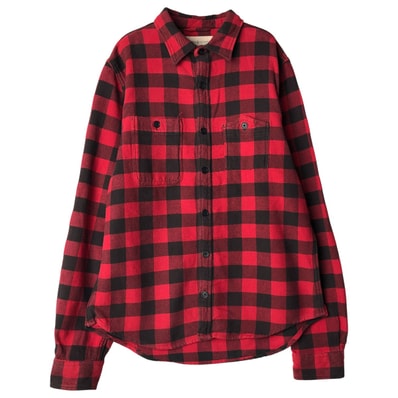 古着 ラルフローレン Ralph Lauren DENIM&SUPPLY デニム&サプライ バッファローチェック 長袖 フランネルチェックシャツ メンズM相当/eaa607046