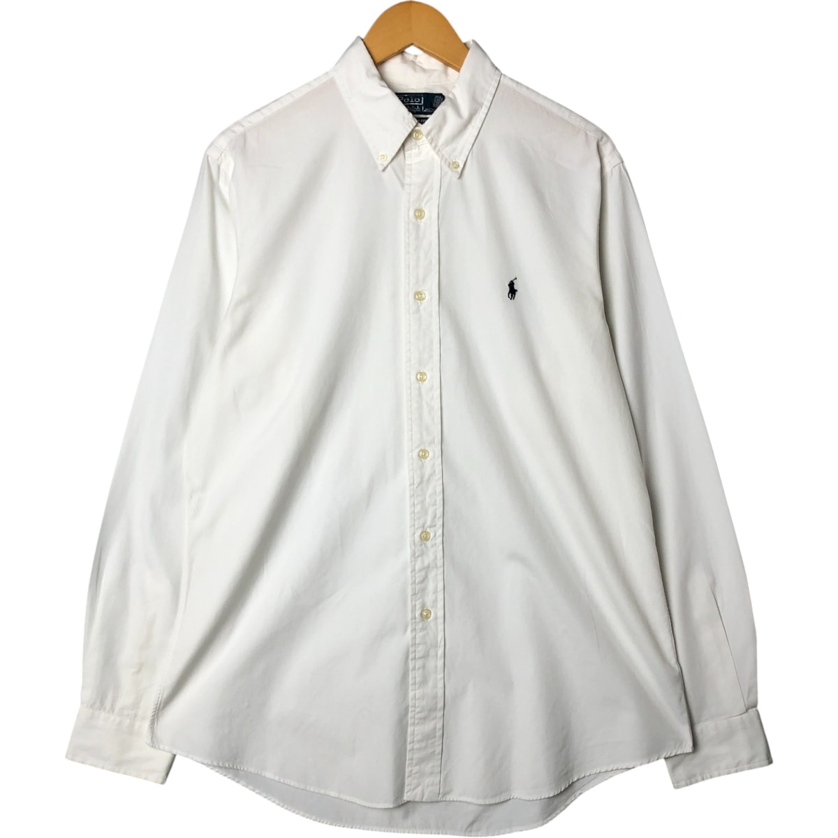 古着 ラルフローレン Ralph Lauren POLO by Ralph Lauren CUSTOM FIT 長袖 ボタンダウンシャツ メンズL相当/eaa584224