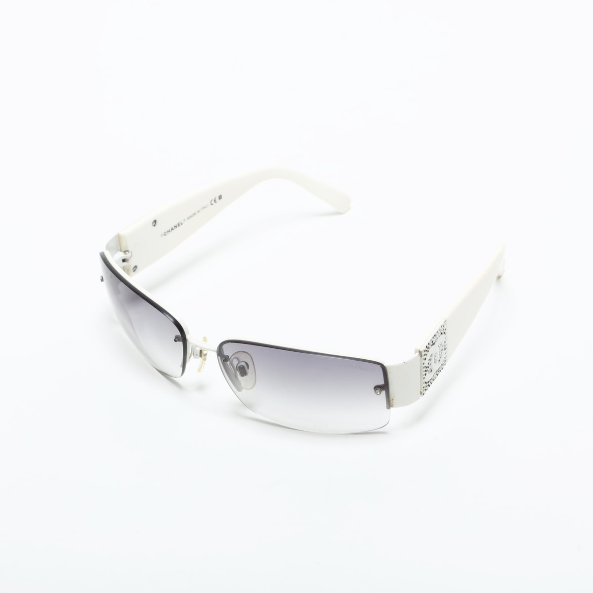 シャネル CHANEL ラインストーン ココマーク サングラス【中古】