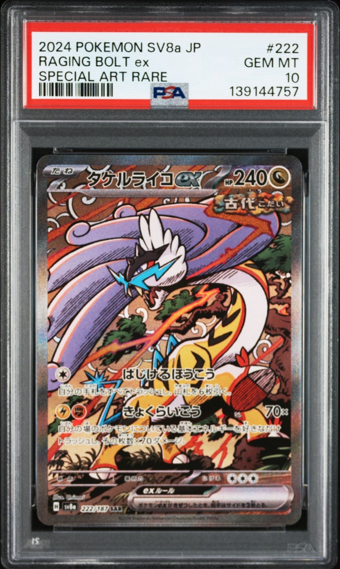 タケルライコex SAR [SV8a 222/187](ハイクラスパック「テラスタルフェスex」)