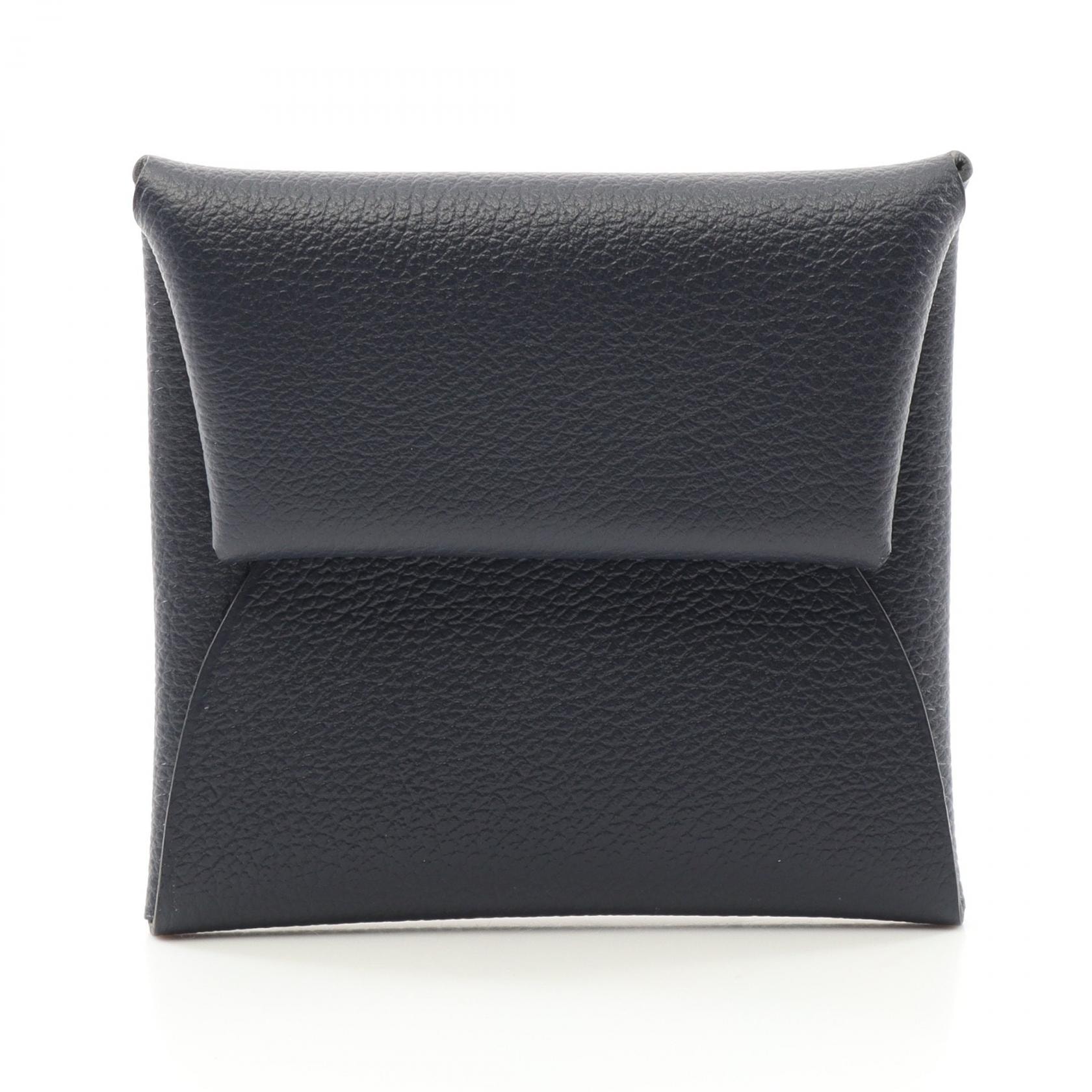 エルメス HERMES バスティア コインケース 財布 レザー エバーカラー エバーカラー ブルーニュイ B刻印（2023年製造） レディース ネイビー系 【中古】