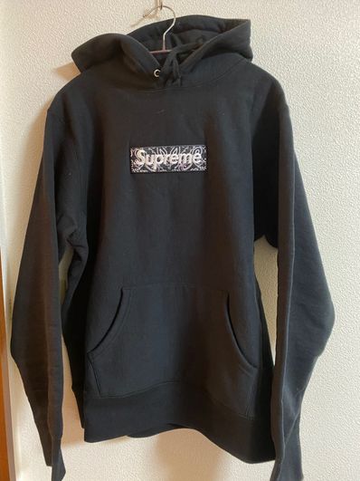 Supreme Bandana Box Logo Hooded Sweatshirt "Black"